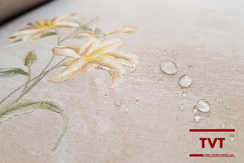 Vải dán tường Thêu Hoa Văn Tân cổ điển W1-5