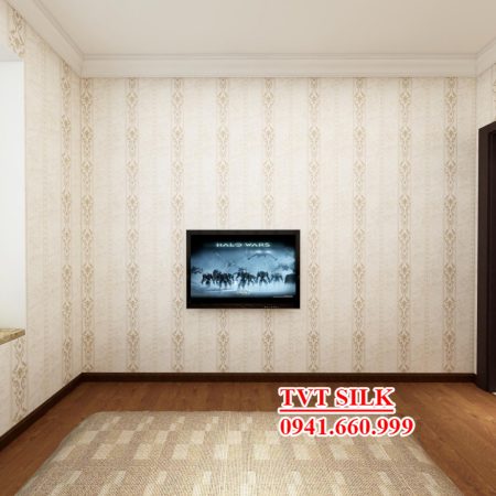 Vải dán tường TVT hoạ tiết Sọc Dọc Cổ W5-2